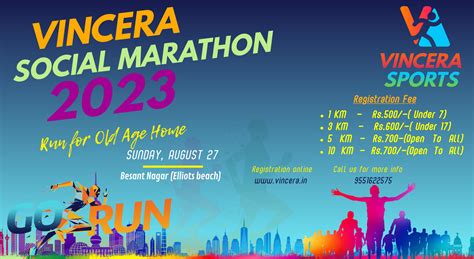 vincera social marathon  Event starts on Tuesday, 25 April 2023 and happening at EFIS - Ecole Franco-Indienne Sishya de Chennai, Chennai, TN
